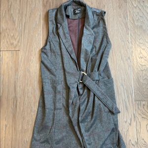 Glen plaid vest